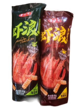 Купить оптом Чипсы со вкусом морепродуктов 80гр 10шт/упаковка 2143-1 в интернет-магазине КитаечкамагазинОПТ г.Уссурийск, 