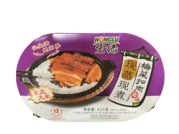 Самовар рис со свининой по шанхайски 梅菜扣肉 420г/12упак Коробка
