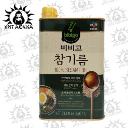 Кунжутное масло Bibigo 100% Корея 1000мл/6шт Коробка