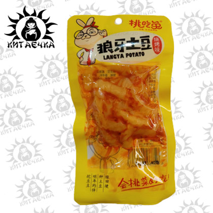 Купить оптом Картофель палочки маринованный специи 40г 20шт/12упак Коробка /1562-2 в интернет-магазине КитаечкамагазинОПТ г.Уссурийск, Хабаровск