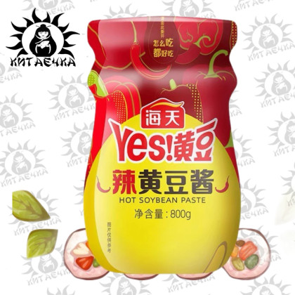 Купить оптом Соевая паста Yes острая 红色的 800г/6шт Коробка /982 в интернет-магазине КитаечкамагазинОПТ г.Уссурийск, Хабаровск