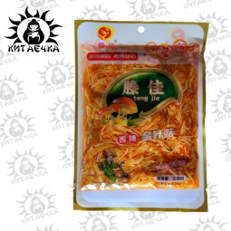 Маринованные острые энокитаки 金针菇香辣 250г/25шт Коробка