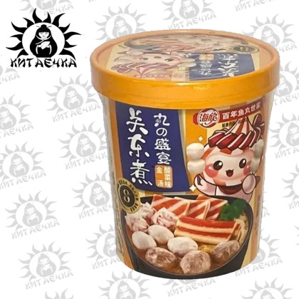 Купить оптом Фунчеза морепродукты кисло острая 酸菜味 Желтая 12шт Коробка /1116-1 в интернет-магазине КитаечкамагазинОПТ г.Уссурийск, Хабаровск