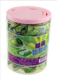 Жевательная резинка в банках вкус Зеленого яблока 150шт/упаковка