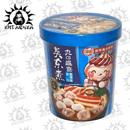 Купить оптом Фунчеза морепродукты острокислая 酸辣味 Синяя 12шт Коробка /1116-2 в интернет-магазине КитаечкамагазинОПТ г.Уссурийск, Хабаровск