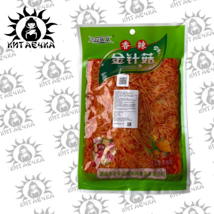 Купить оптом Маринованные острые энокитаки ( зеленая пачка) 250г/25шт Коробка 719-1 в интернет-магазине КитаечкамагазинОПТ г.Уссурийск, Хабаровск