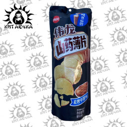 Чипсы из батата со вкусом стейка на древесном угле 90г/40шт Коробка