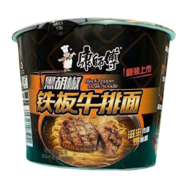 Лапша стейк с черным перцем чашка 黑胡椒 12шт Коробка