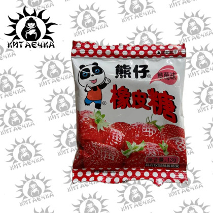 Купить оптом Мармеладные конфеты "Счастливая панда" вкус Клубники 30шт/16упак Коробка 3002-5 в интернет-магазине КитаечкамагазинОПТ г.Уссурийск, Хабаровск
