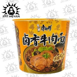 Лапша со вкусом говядины и грибов чашка 香菇  12шт Коробка