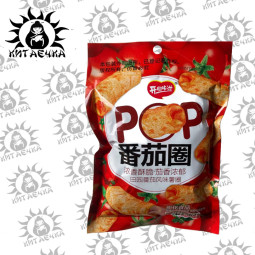 Чипсы со вкусом помидора трубочки "PoP" 20г 20шт/10упак коробка