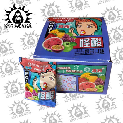 Купить оптом Кислые конфеты микс вкусов "Девочка" 10г 30шт/упаковка 3066-1 в интернет-магазине КитаечкамагазинОПТ г.Уссурийск, Южно-Сахалинск