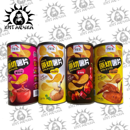 Купить оптом Чипсы в банке со вкусом помидора 115г/15упак коробка 3343-2 в интернет-магазине КитаечкамагазинОПТ г.Уссурийск, Хабаровск