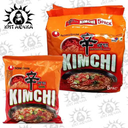Лапша Nongshim "Kimchi Ramyun" Нонгшим Кимчи Рамен 5шт/8упак Коробка