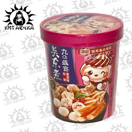 Купить оптом Фунчеза морепродукты с томатами 番茄味 Розовая 12шт Коробка /1116-4 в интернет-магазине КитаечкамагазинОПТ г.Уссурийск, Хабаровск