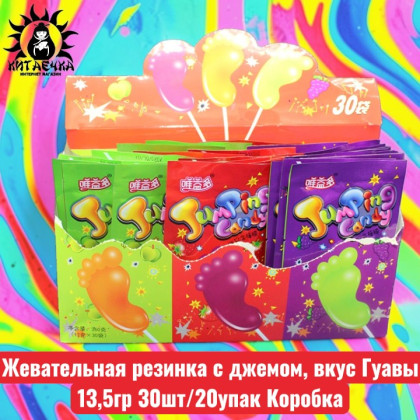 Купить оптом Конфета на палочке шипучка"Пятка" 12г 30шт/20упак Коробка /321 в интернет-магазине КитаечкамагазинОПТ г.Уссурийск, Хабаровск