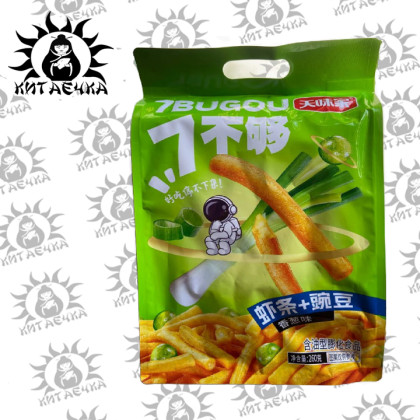 Купить оптом Чипсы картошка фри со вкусом зеленого лука 260г/20упак коробка 3378-2 в интернет-магазине КитаечкамагазинОПТ г.Уссурийск, Хабаровск
